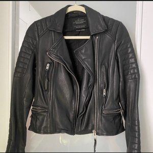 All Saints Leather Moto Jacket